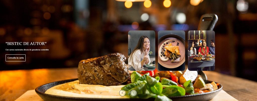 Captura carrousel para restaurantes