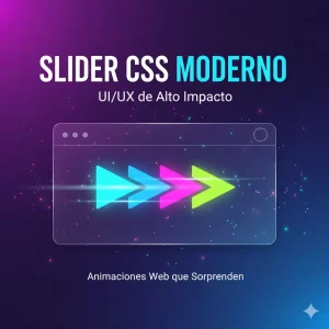 Slider CSS Moderno UI/UX Impactante para Landing Pages