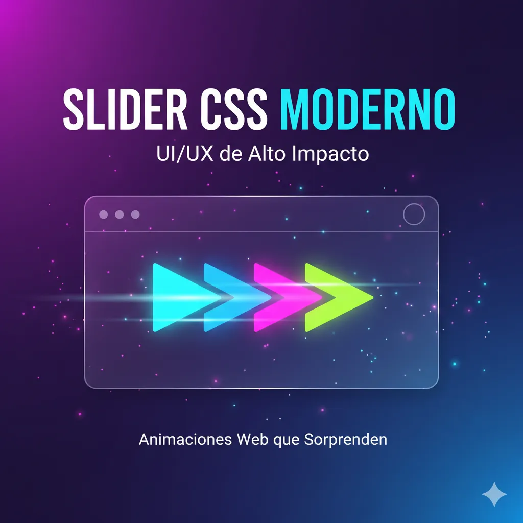Slider CSS Moderno UI/UX Impactante para Landing Pages
