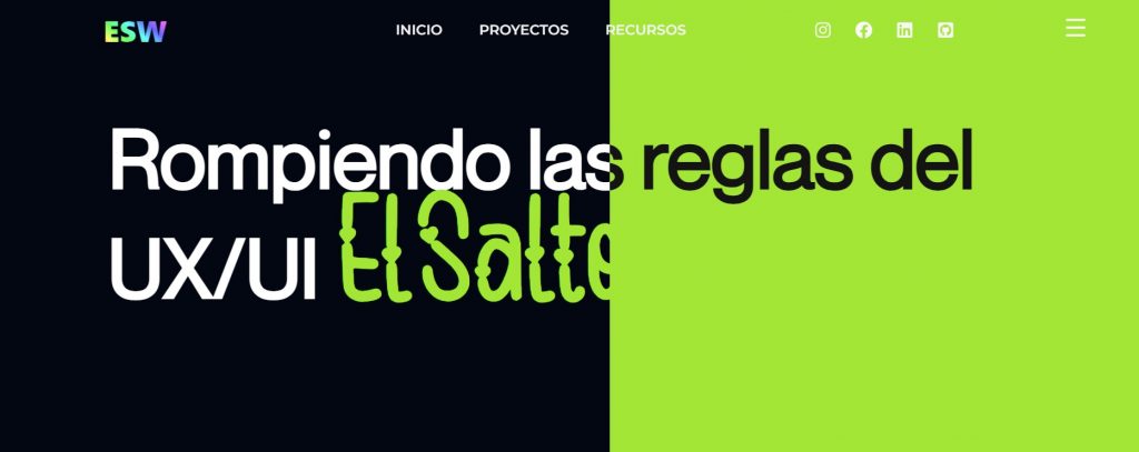 Fondo de pantalla con efecto de hover