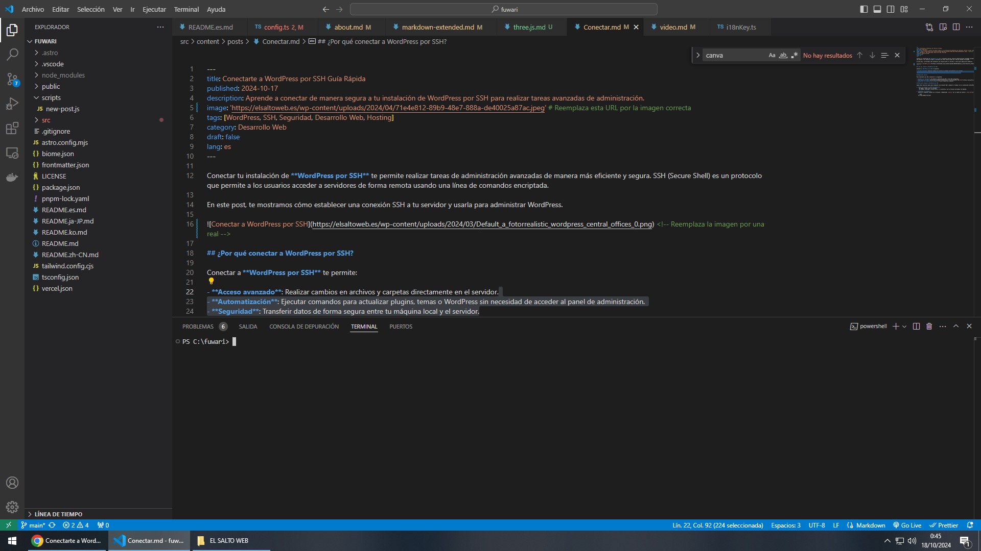 Conectar a WordPress por SSH