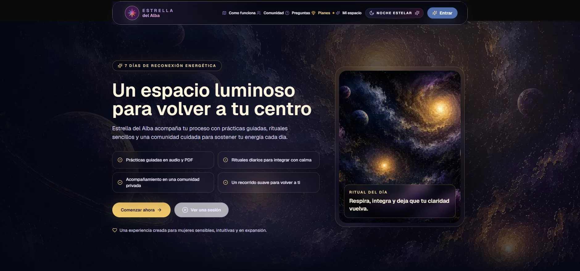 Vista previa del proyecto estrelladelalba.com